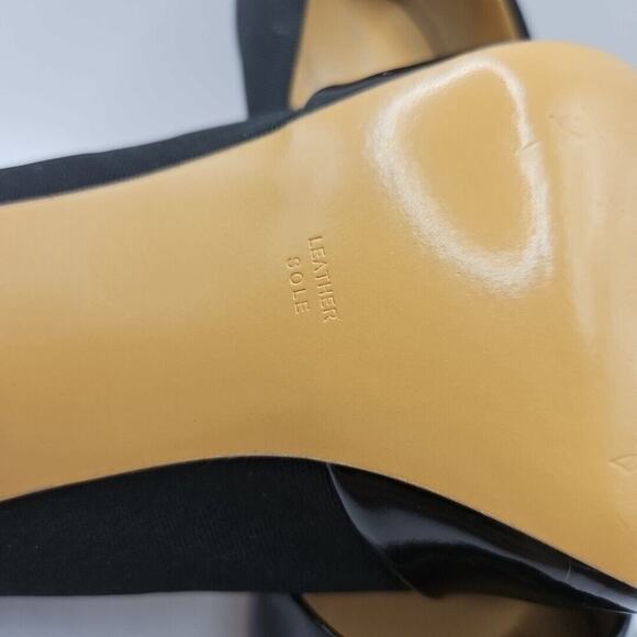 Tahari Patent Leather Open Square Toe Women's Size 8 Medium Shoes - 3 1/2" Heel - Picture 10 of 16